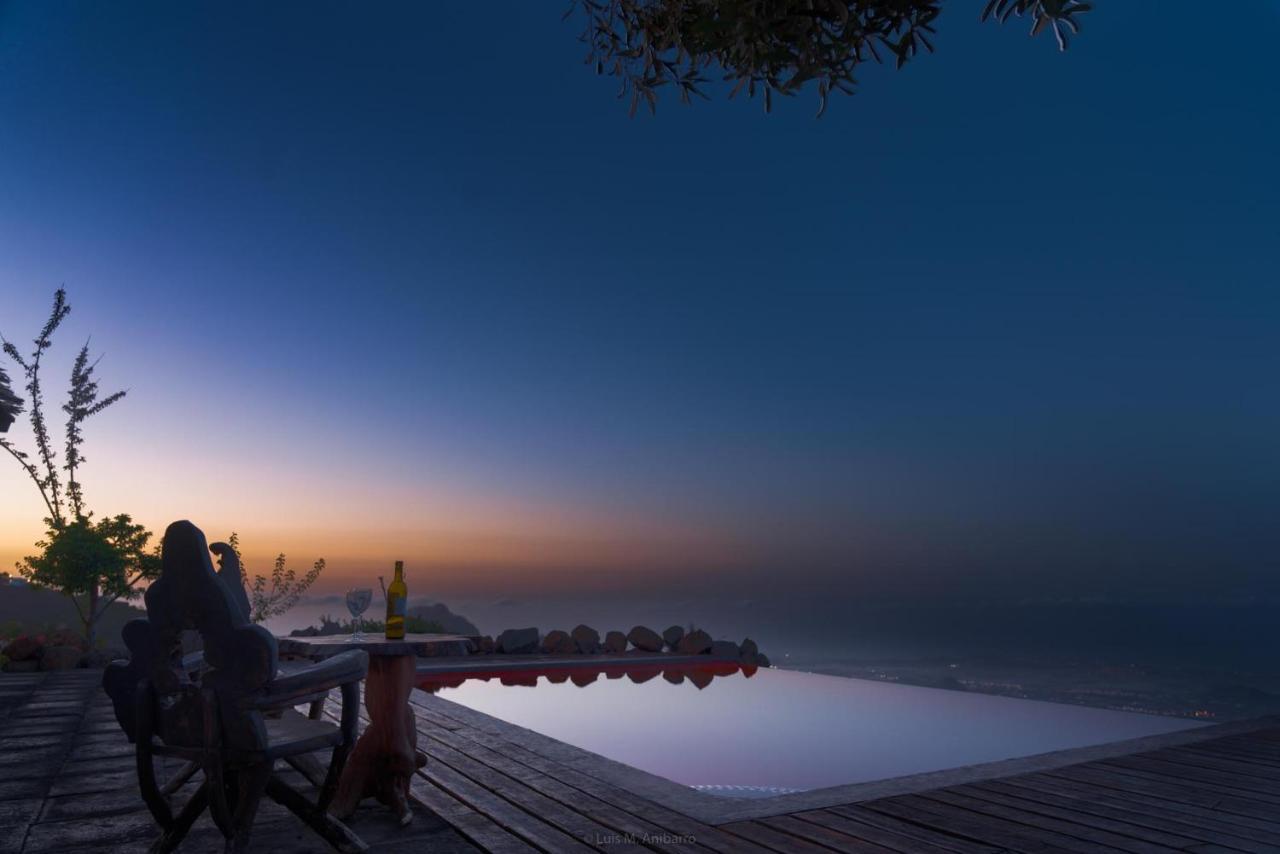 Historic Canarian House, Private Heated Infinity Pool, Bbq, Wifi + Panoramic Ocean Views アロナ エクステリア 写真